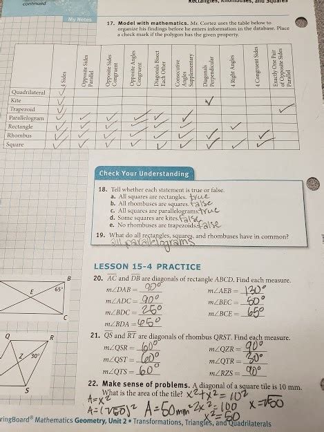 Hon Alg 2 B 2015-2016 Exam Review Packet Algebra 2 1. . Gse geometry unit 2 answer key quizlet